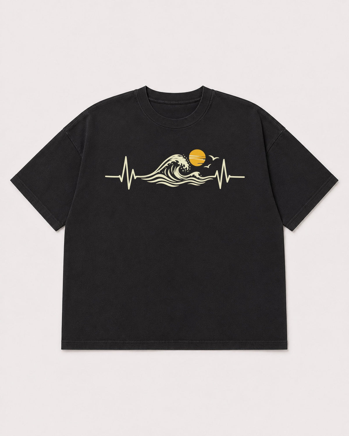 Mockup Boxy Heavyweight Tee Black product