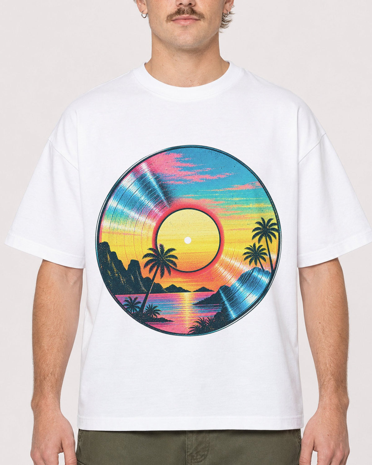 Mockup Boxy Heavyweight Tee White male close-up 19