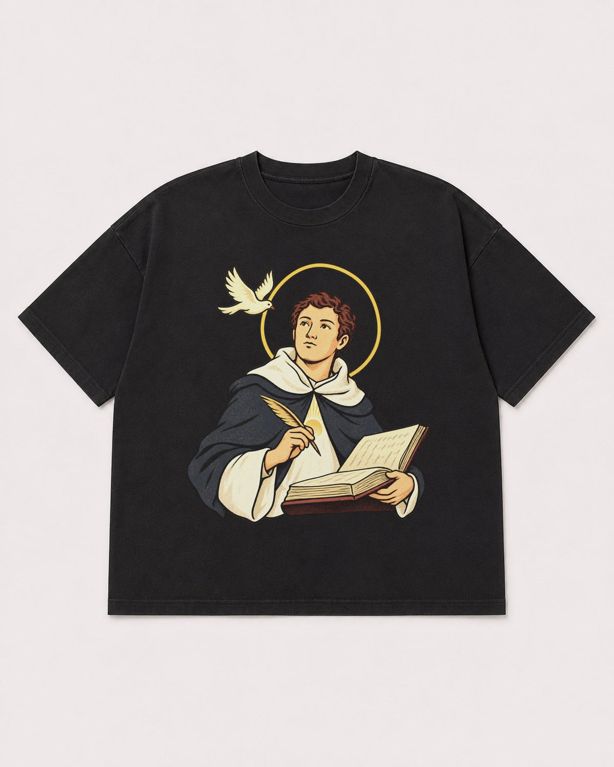 Mockup Boxy Heavyweight Tee Black product