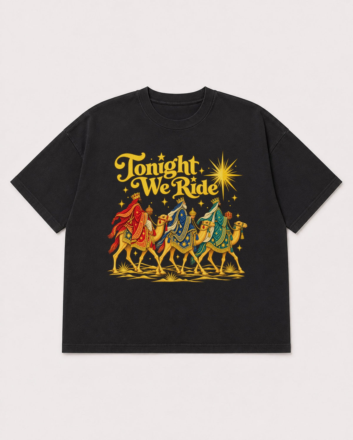 Mockup Boxy Heavyweight Tee Black product