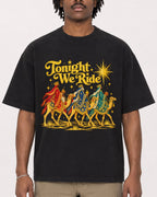 Mockup Boxy Heavyweight Tee Black male close-up 04