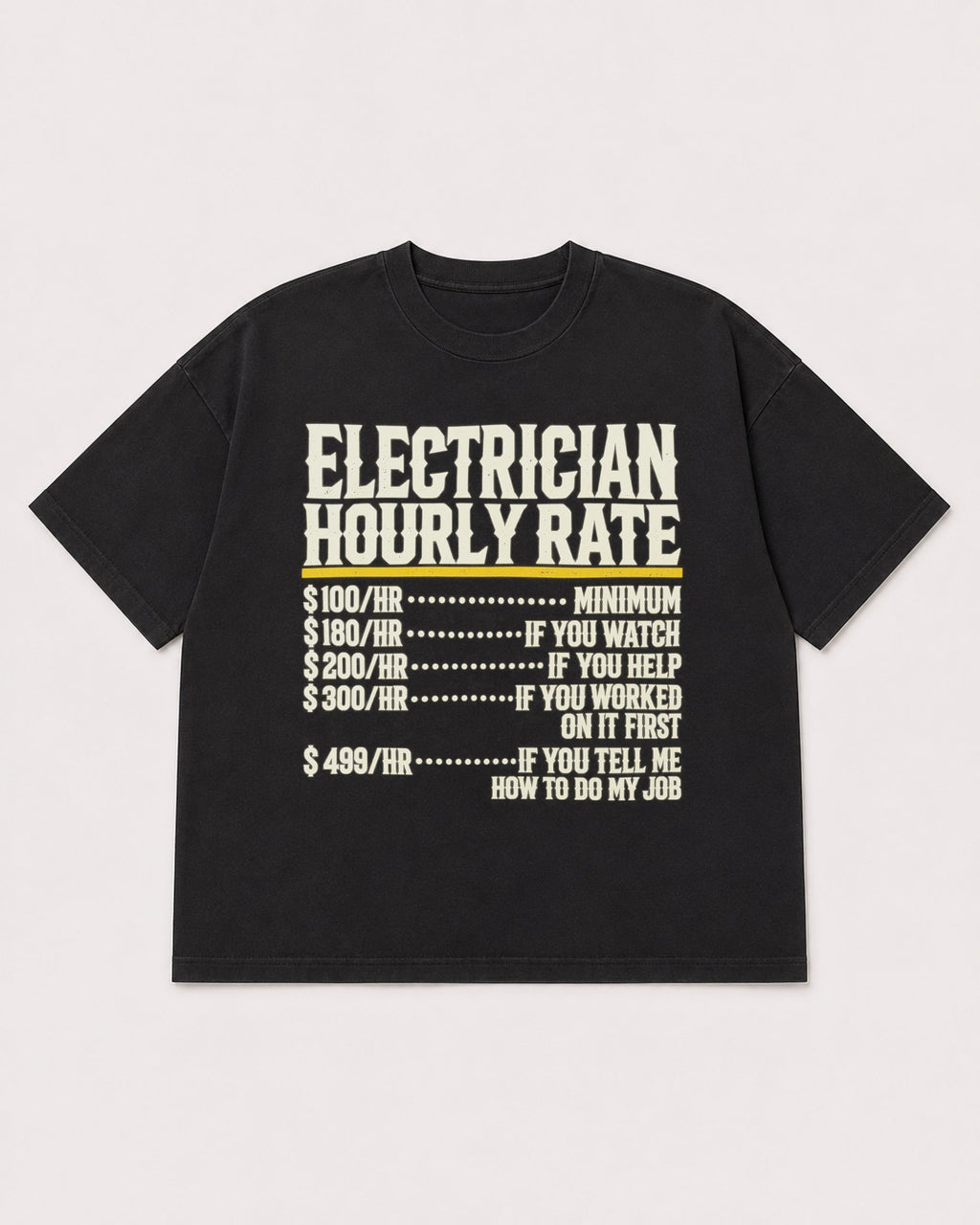 Mockup Boxy Heavyweight Tee Black product