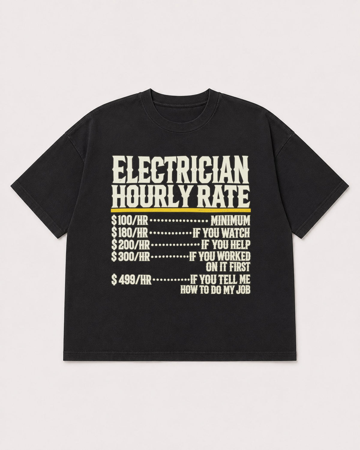 Mockup Boxy Heavyweight Tee Black product