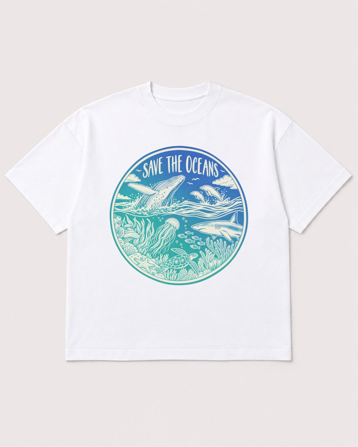 Mockup Boxy Heavyweight Tee White product