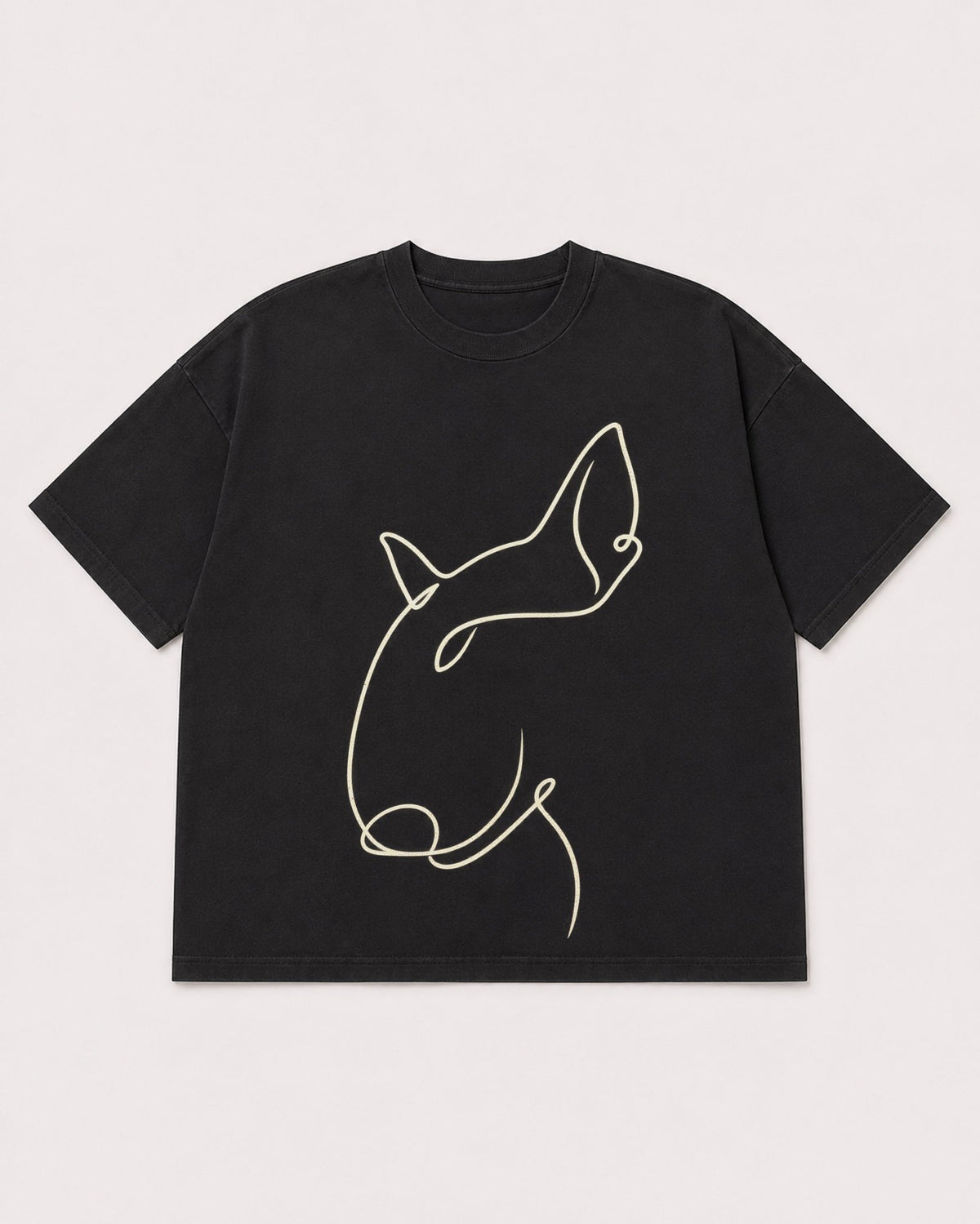 Mockup Boxy Heavyweight Tee Black product