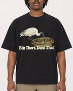 Mockup Boxy Heavyweight Tee Black male close-up 04