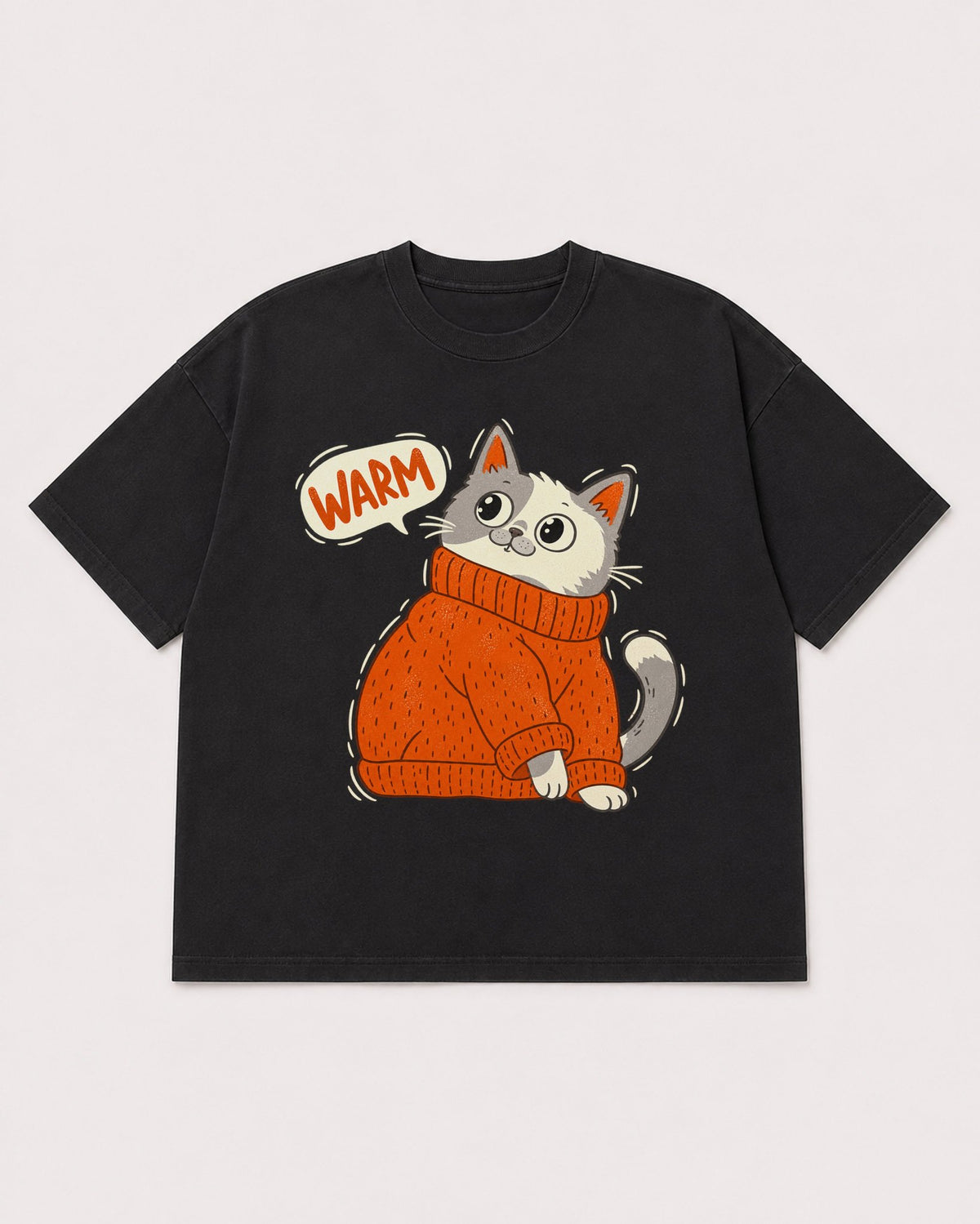 Mockup Boxy Heavyweight Tee Black product