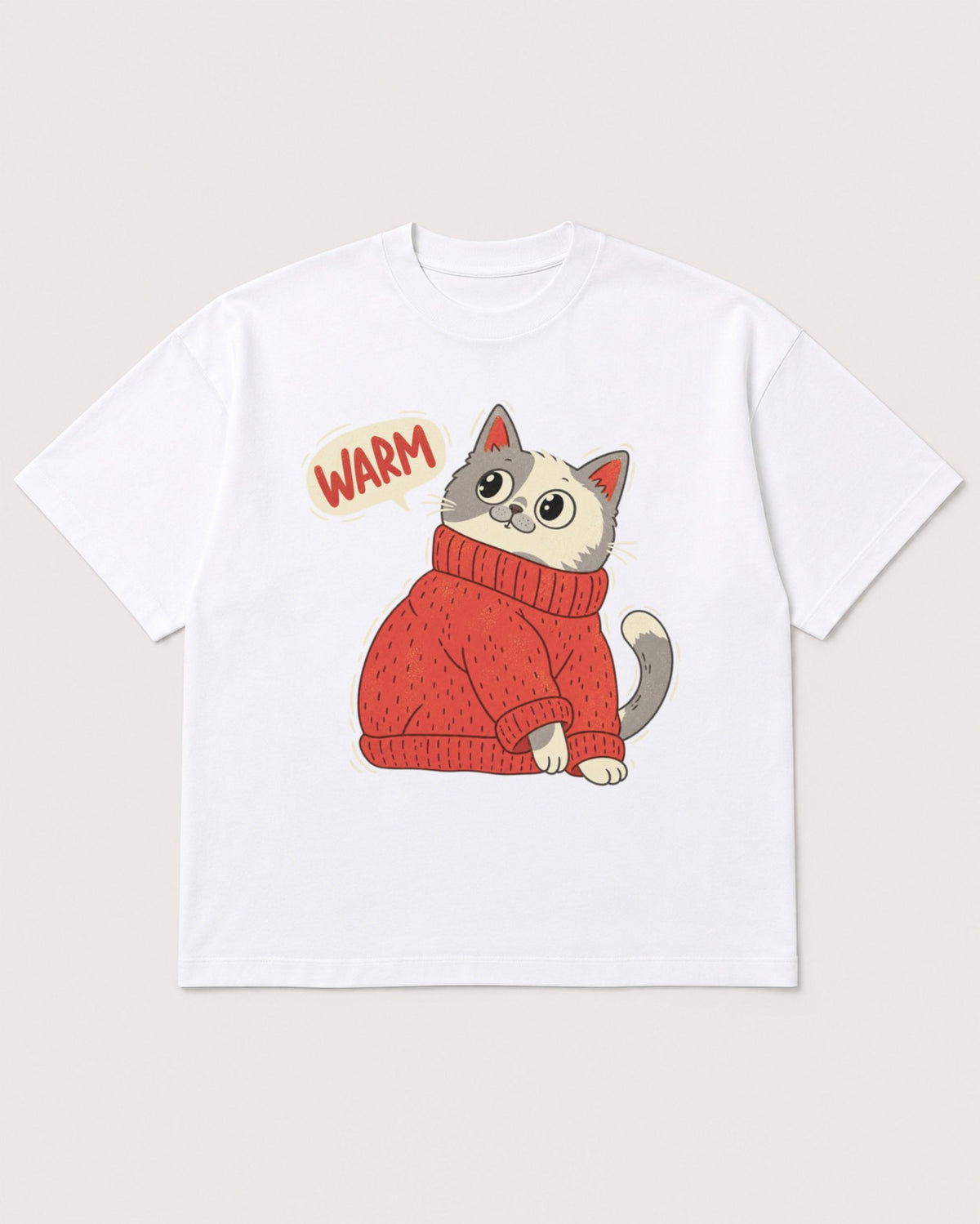 Mockup Boxy Heavyweight Tee White product