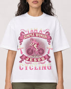 Mockup Boxy Heavyweight Tee White female close-up 07