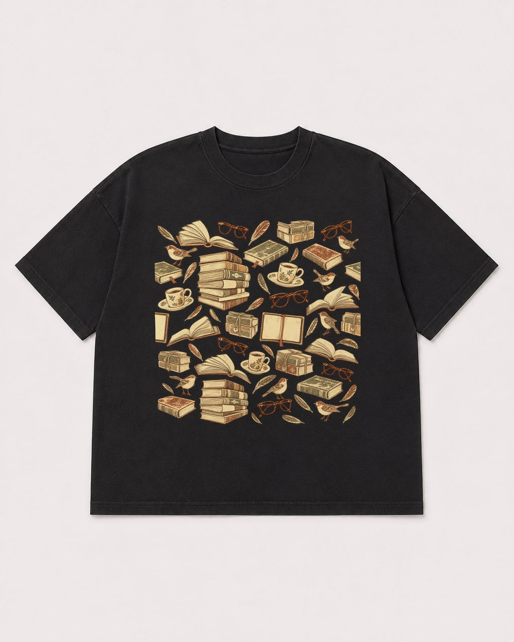 Mockup Boxy Heavyweight Tee Black product