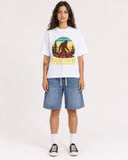 Mockup Boxy Heavyweight Tee White female full-body 06