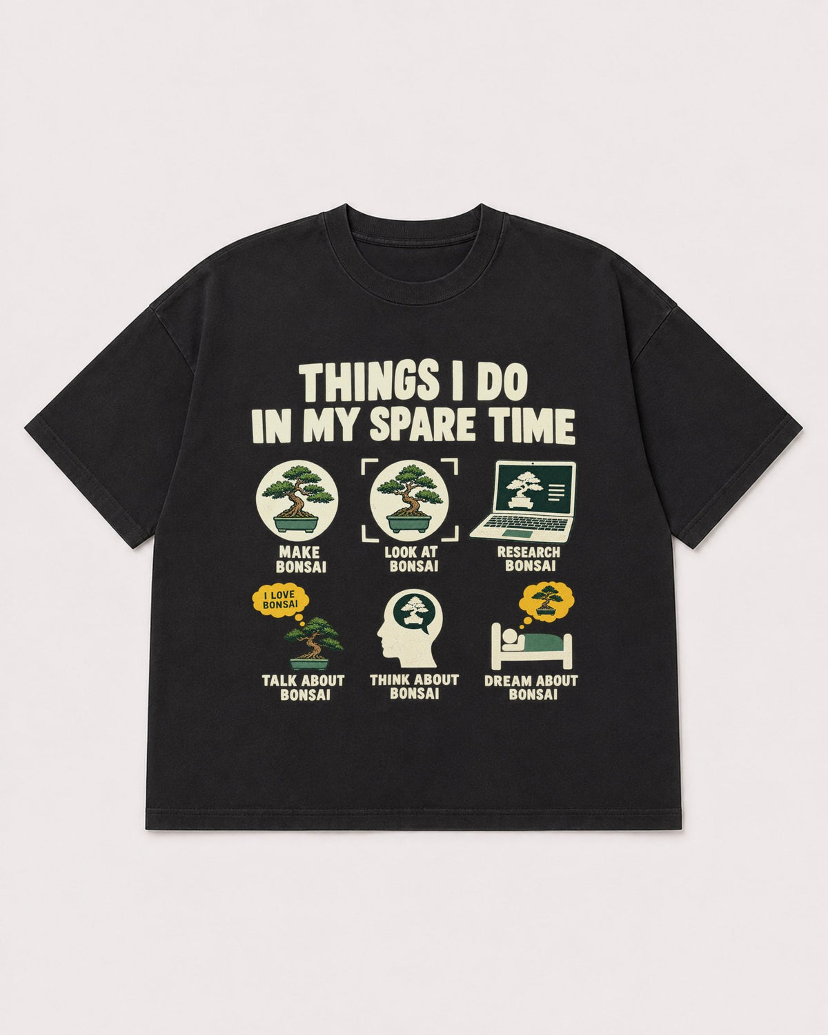 Mockup Boxy Heavyweight Tee Black product