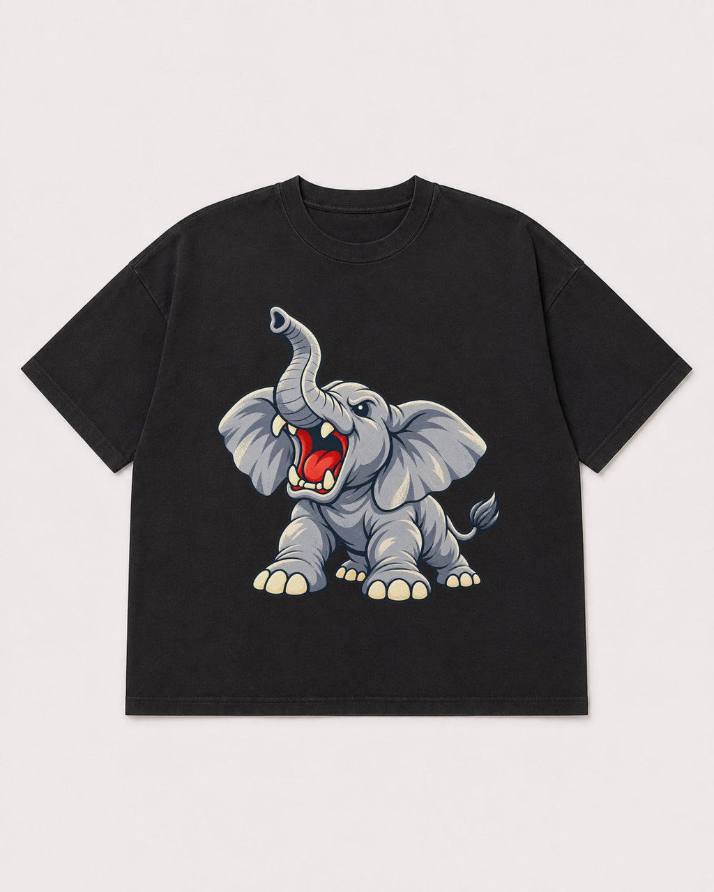 Mockup Boxy Heavyweight Tee Black product