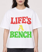 Mockup Boxy Heavyweight Tee White female close-up 03