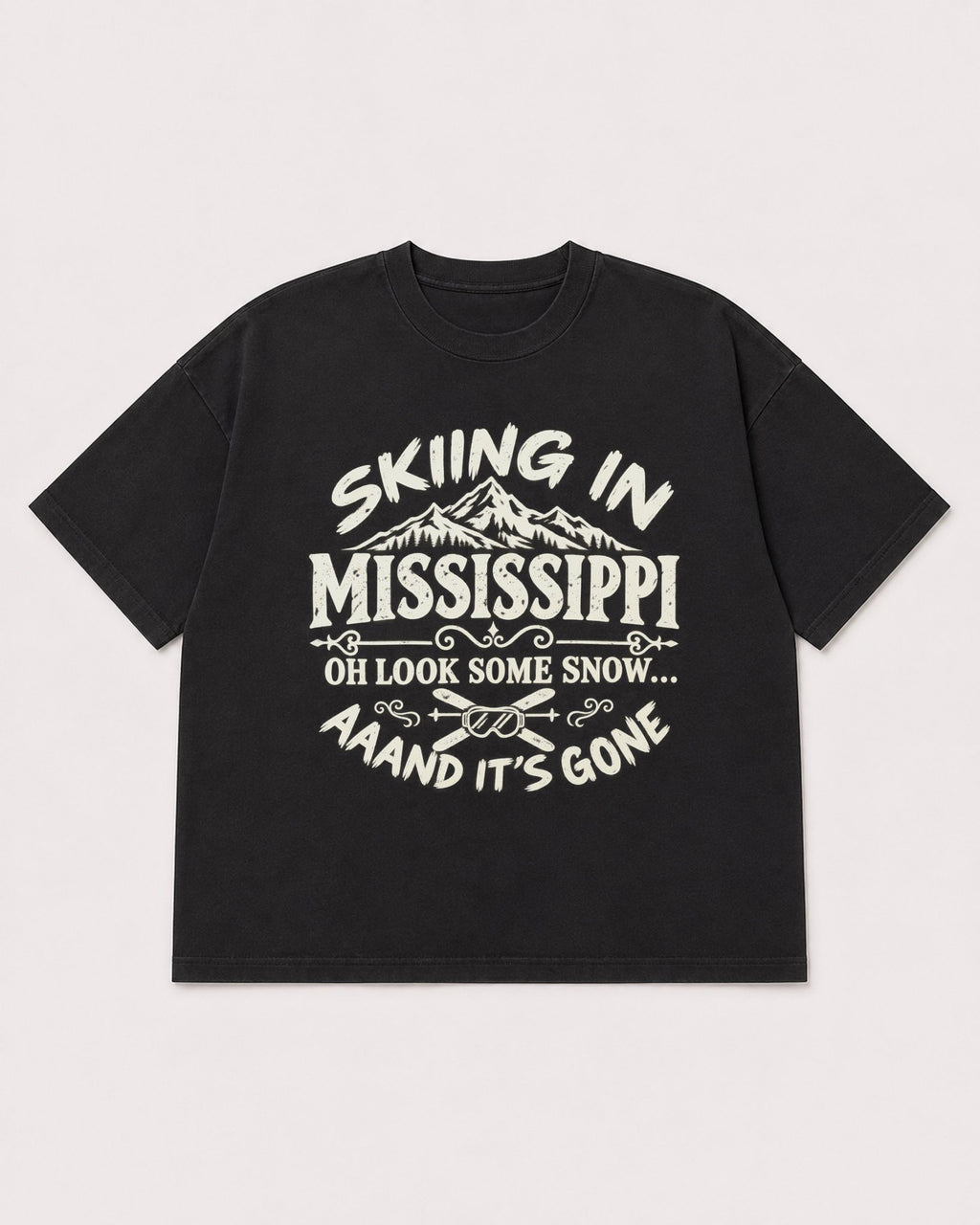 Mockup Boxy Heavyweight Tee Black product