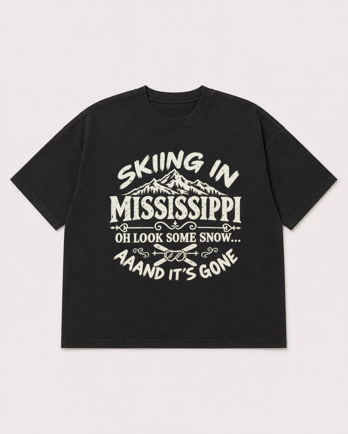 Mockup Boxy Heavyweight Tee Black product