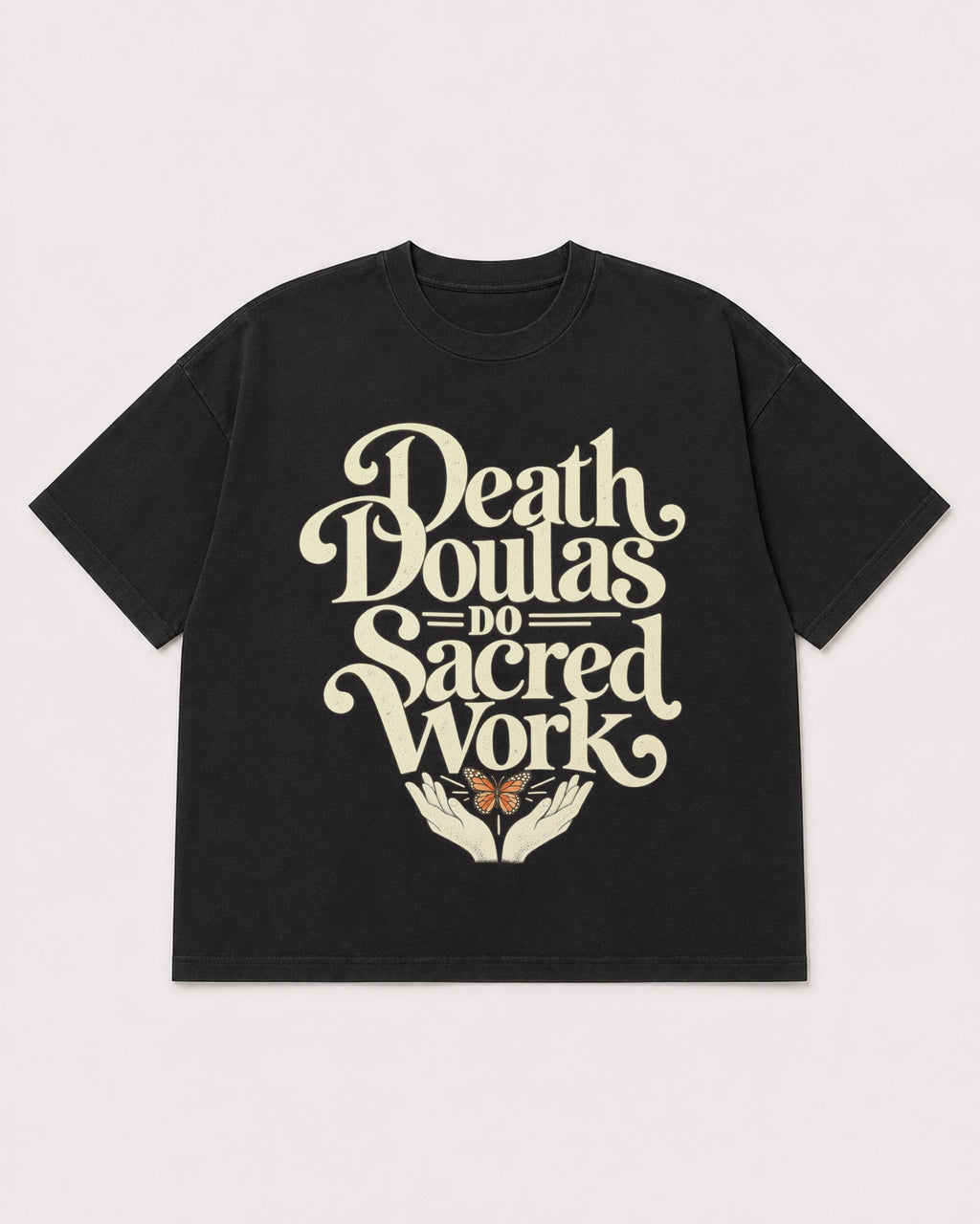 Mockup Boxy Heavyweight Tee Black product