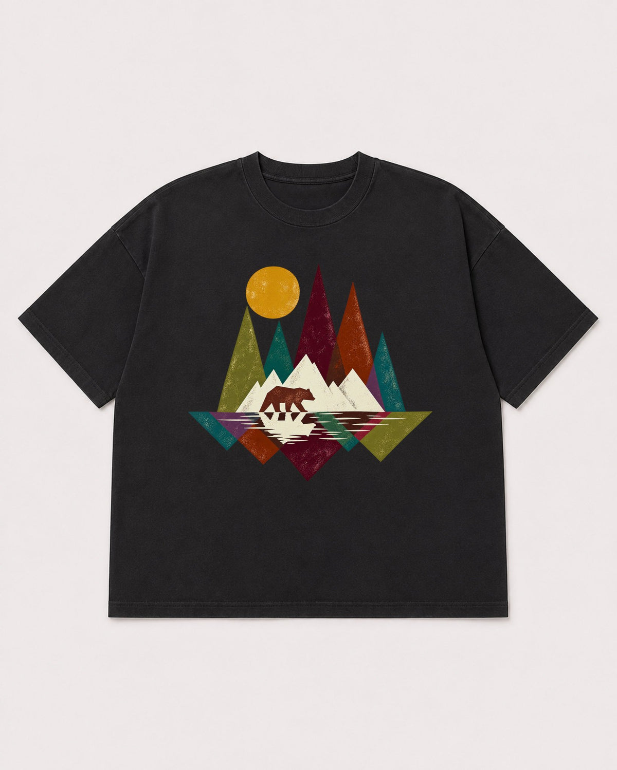 Mockup Boxy Heavyweight Tee Black product