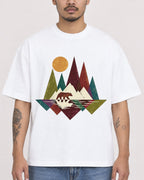 Mockup Boxy Heavyweight Tee White male close-up 12