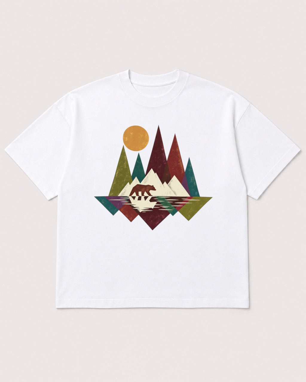 Mockup Boxy Heavyweight Tee White product