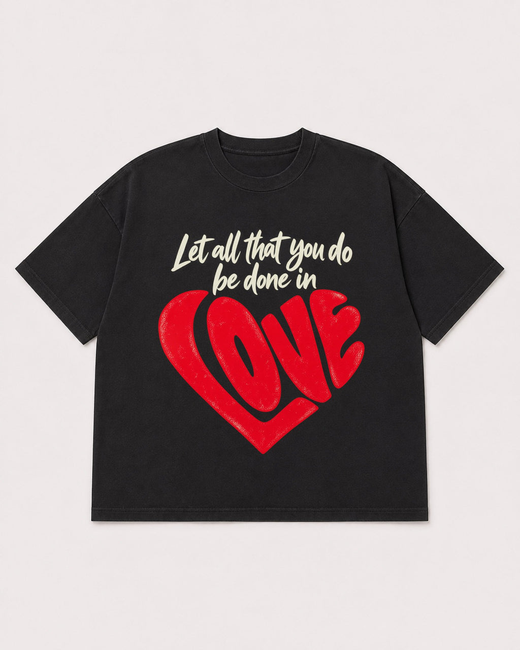 Mockup Boxy Heavyweight Tee Black product