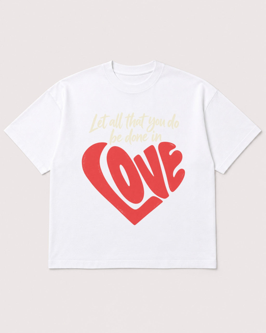 Mockup Boxy Heavyweight Tee White product