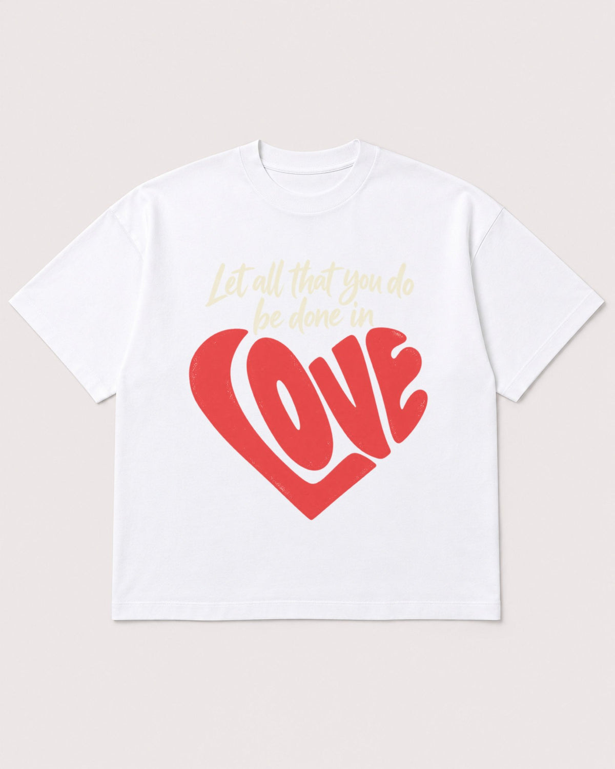 Mockup Boxy Heavyweight Tee White product