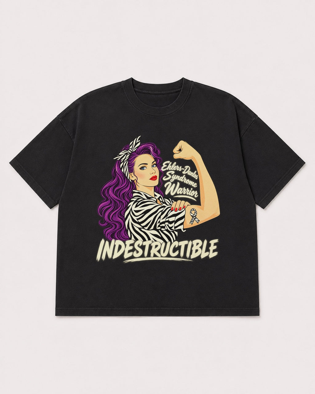 Mockup Boxy Heavyweight Tee Black product