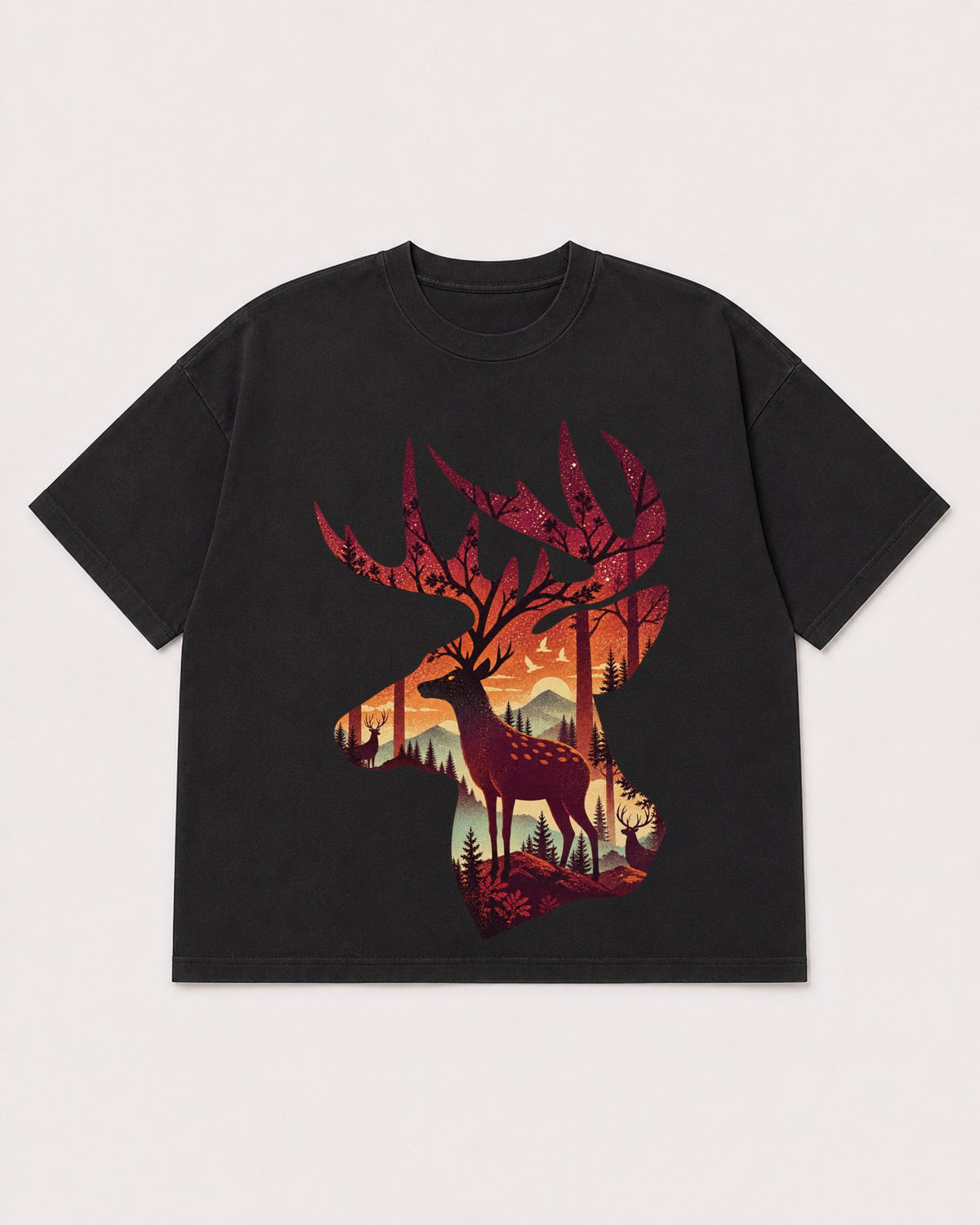 Mockup Boxy Heavyweight Tee Black product