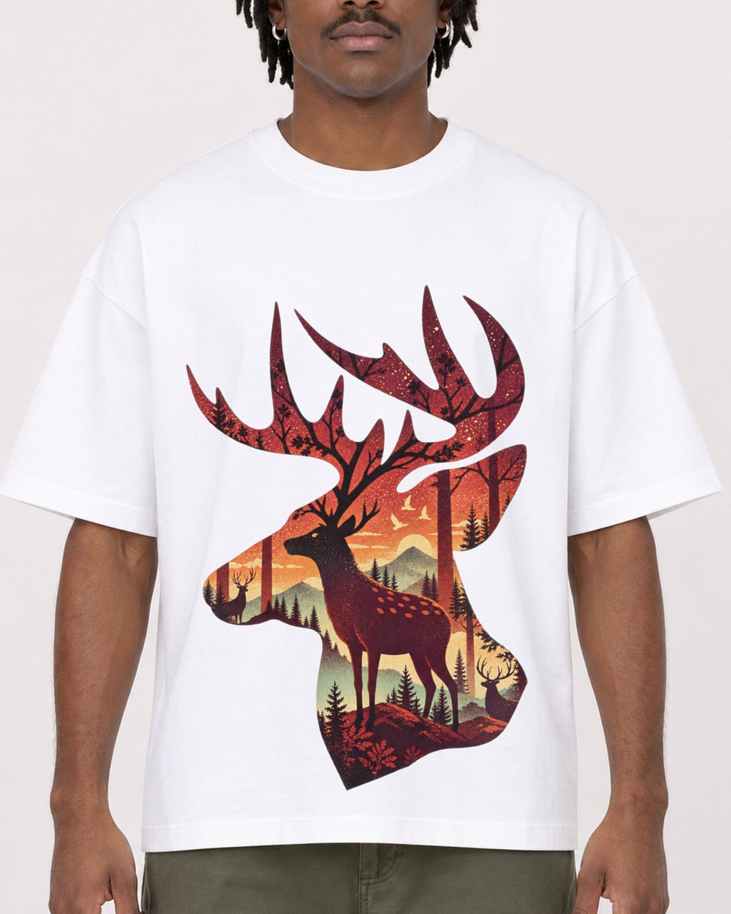 Mockup Boxy Heavyweight Tee White male close-up 04