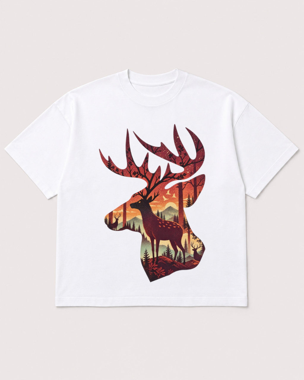Mockup Boxy Heavyweight Tee White product