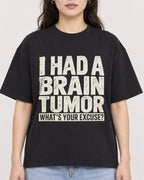 Mockup Boxy Heavyweight Tee Black female close-up 03