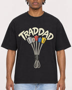 Mockup Boxy Heavyweight Tee Black male close-up 05