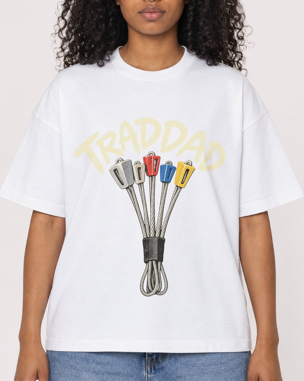 Mockup Boxy Heavyweight Tee White female close-up 05
