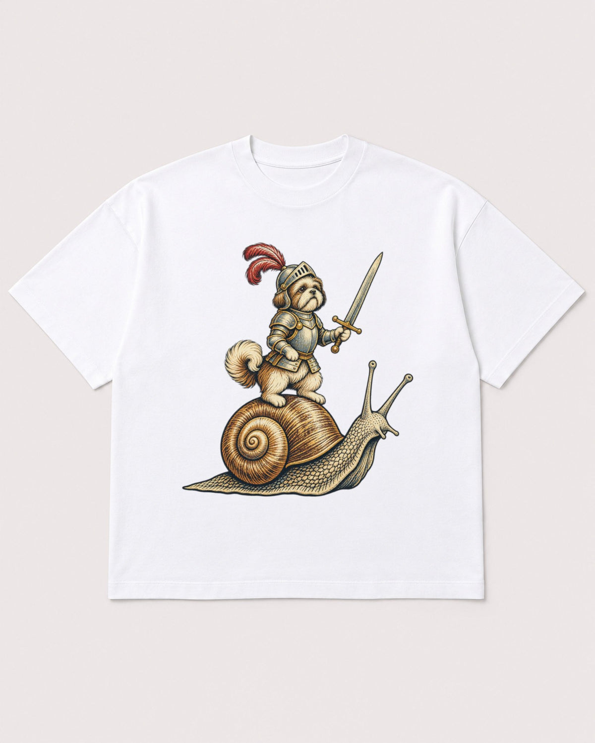 Mockup Boxy Heavyweight Tee White product