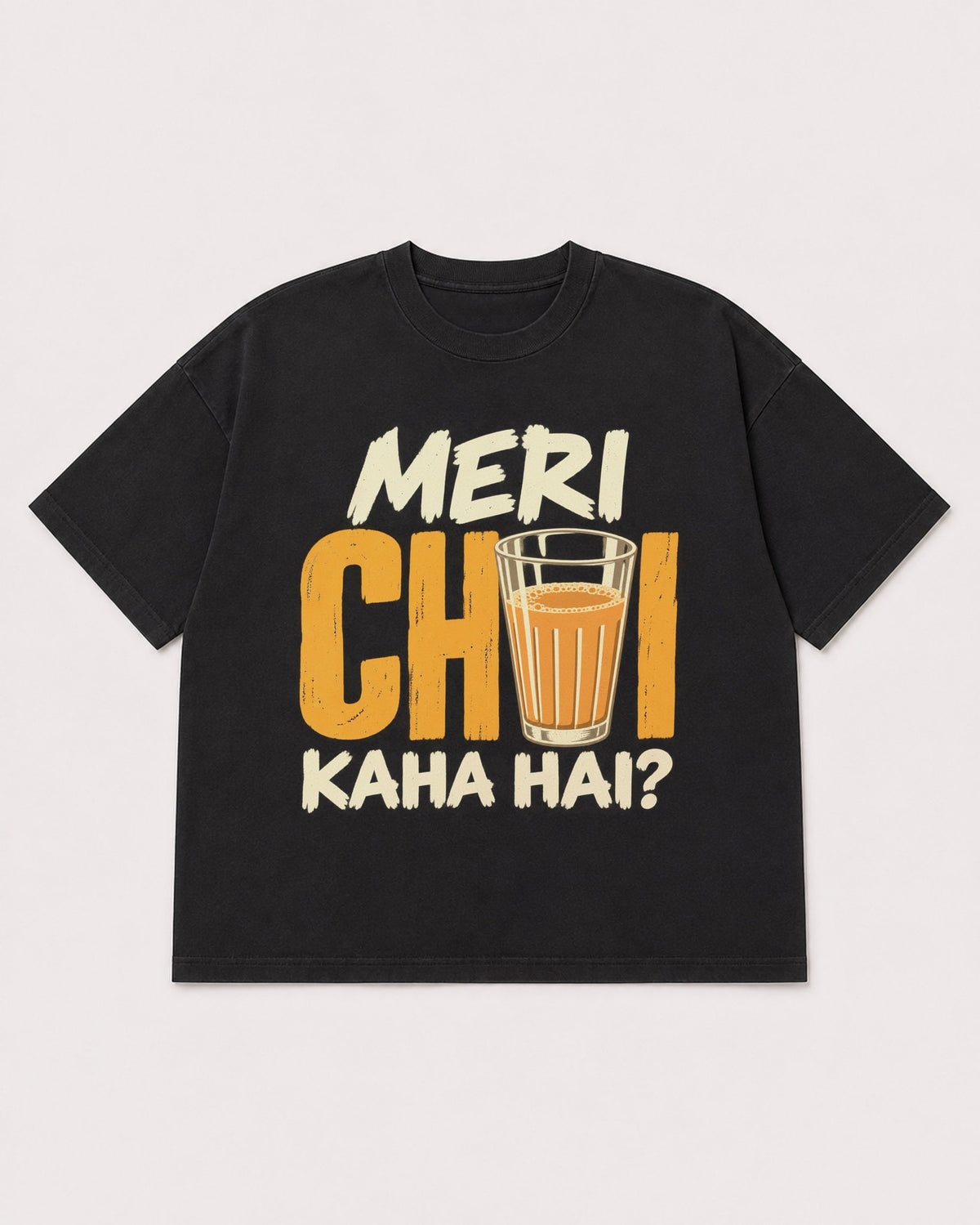 Mockup Boxy Heavyweight Tee Black product