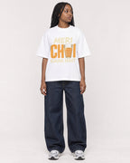 Mockup Boxy Heavyweight Tee White female full-body 04