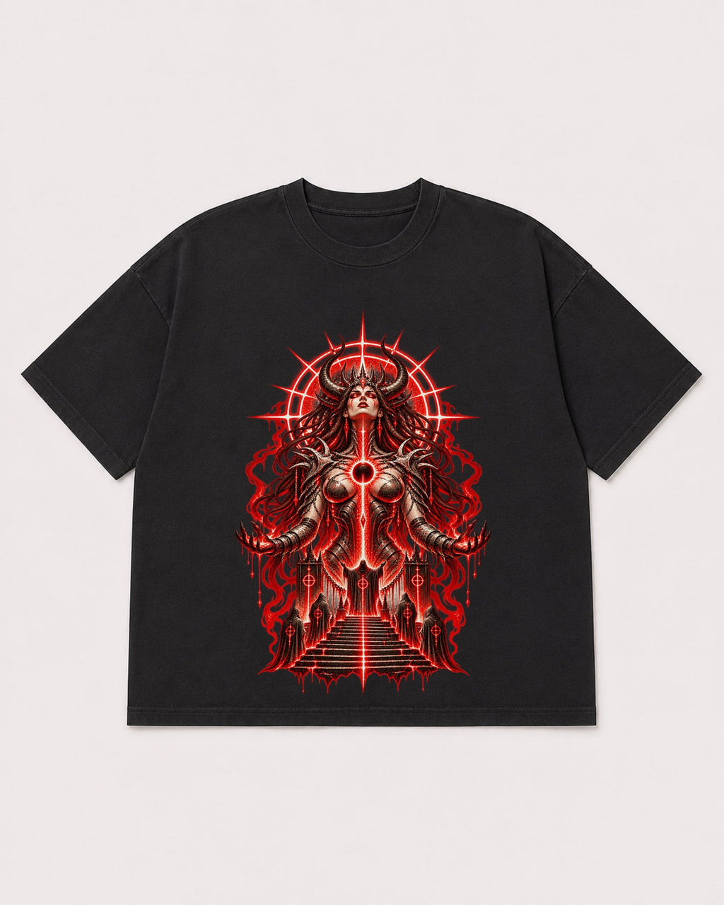 Mockup Boxy Heavyweight Tee Black product