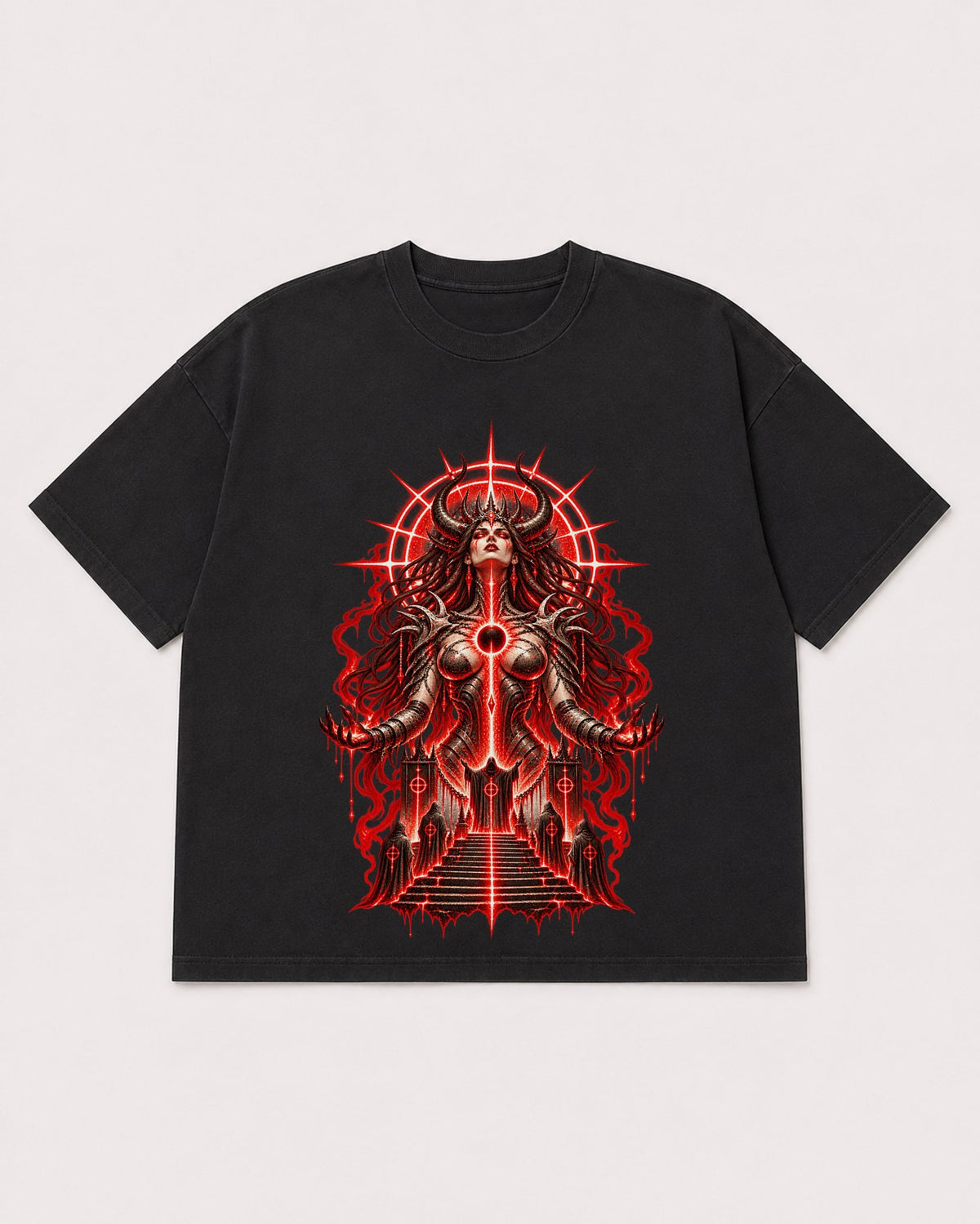Mockup Boxy Heavyweight Tee Black product