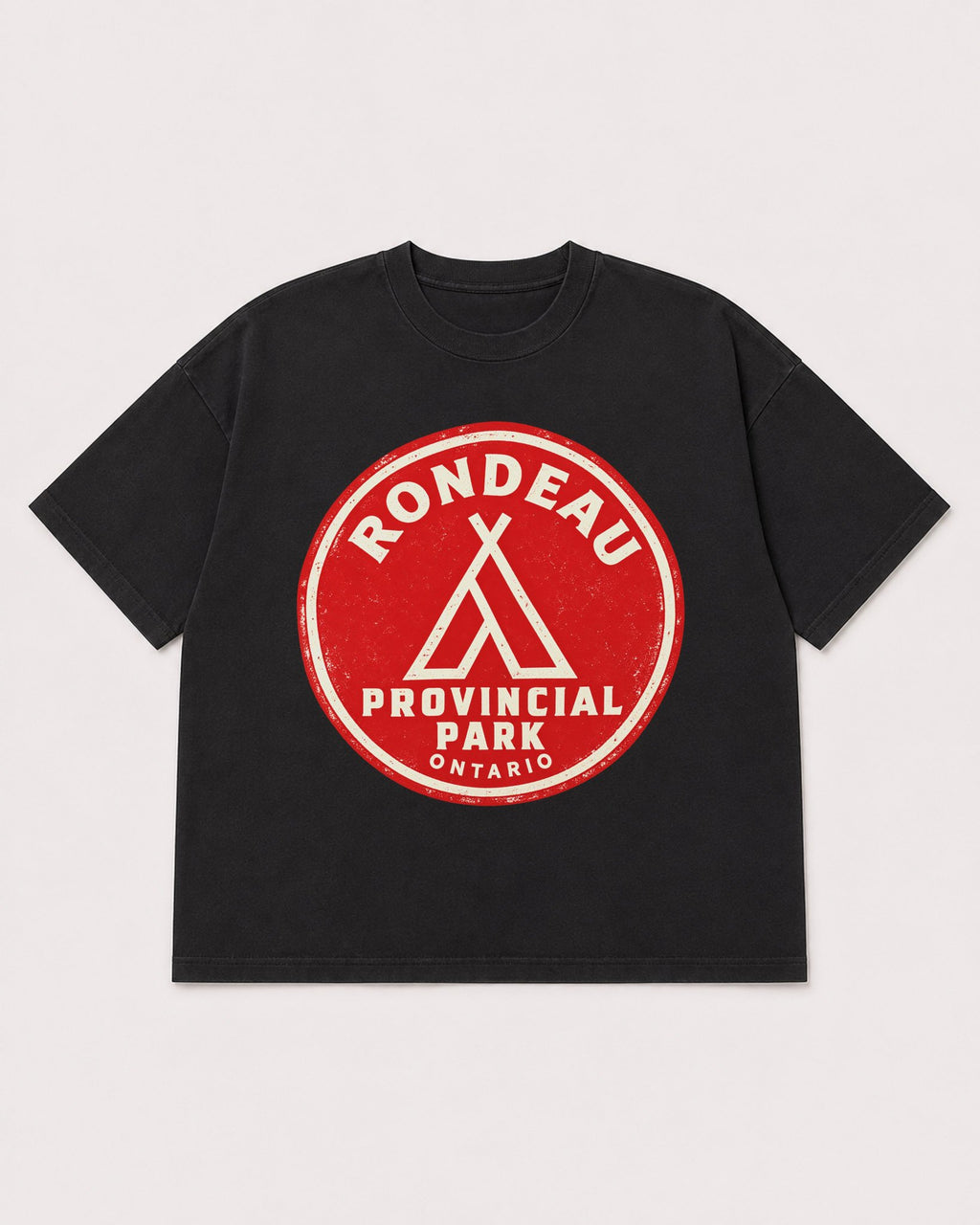 Mockup Boxy Heavyweight Tee Black product