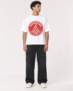 Mockup Boxy Heavyweight Tee White male full-body 10