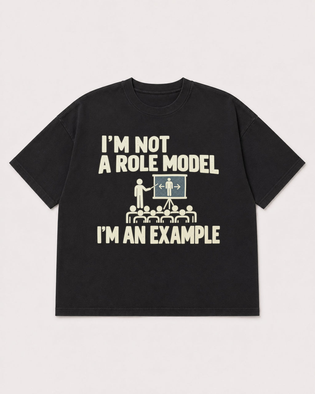 Mockup Boxy Heavyweight Tee Black product