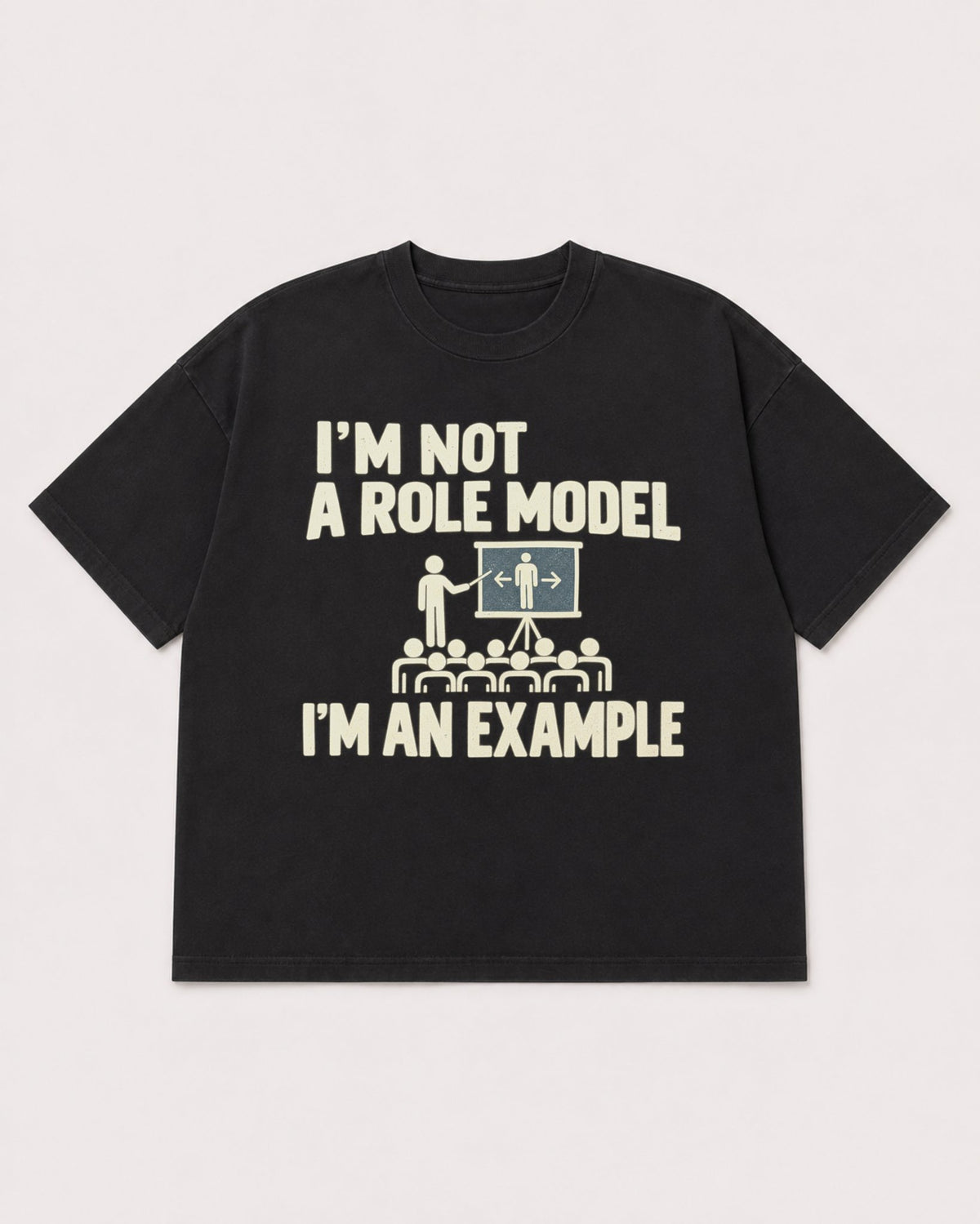 Mockup Boxy Heavyweight Tee Black product