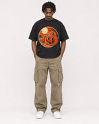 Mockup Boxy Heavyweight Tee Black male full-body 04