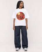 Mockup Boxy Heavyweight Tee White female full-body 04
