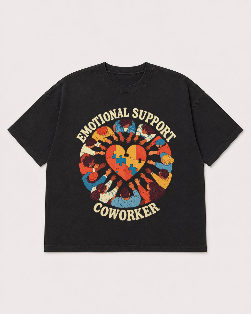 Mockup Boxy Heavyweight Tee Black product