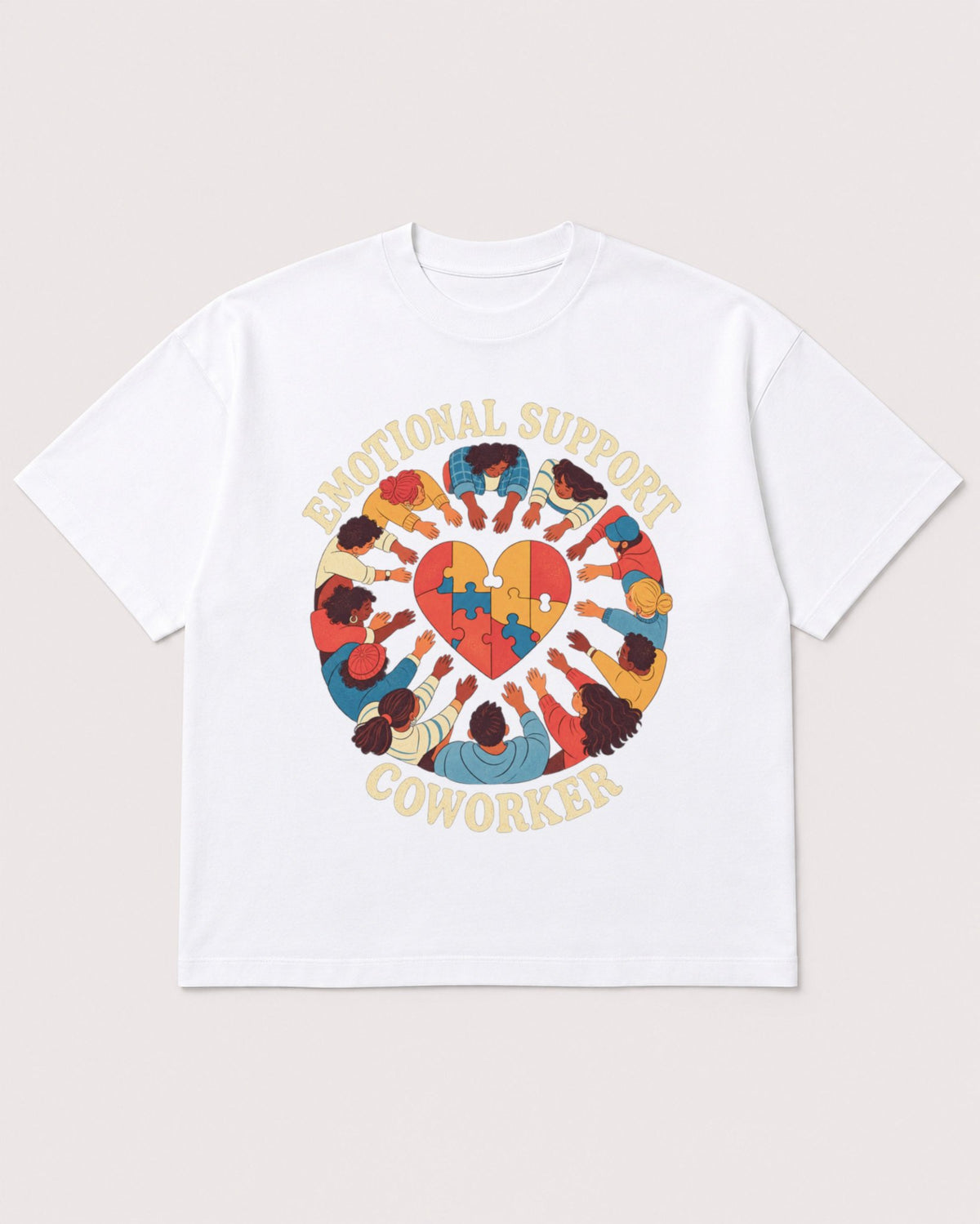 Mockup Boxy Heavyweight Tee White product