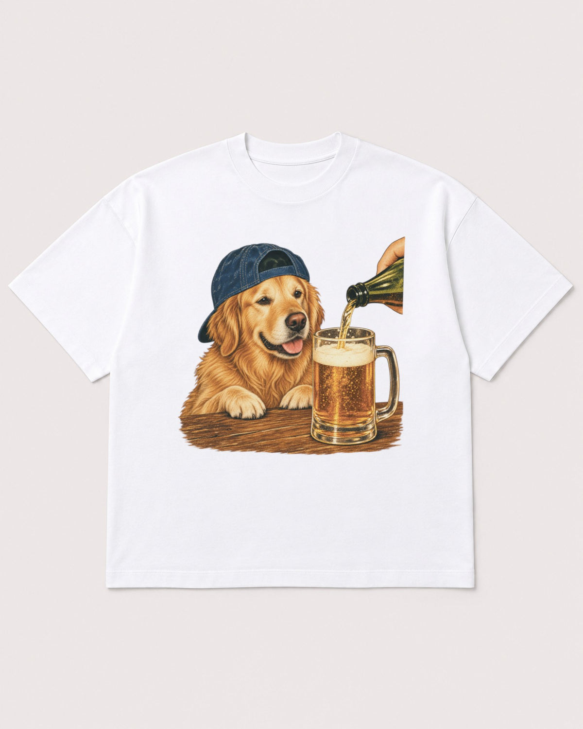 Mockup Boxy Heavyweight Tee White product