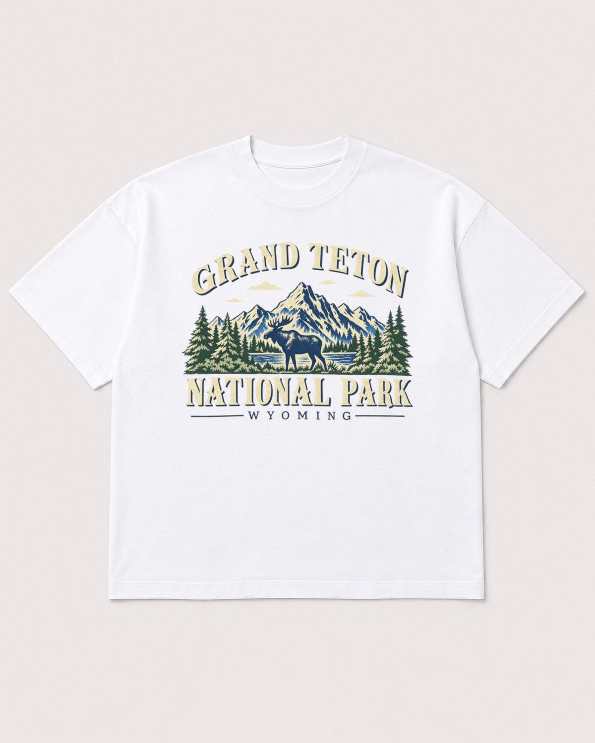 Mockup Boxy Heavyweight Tee White product
