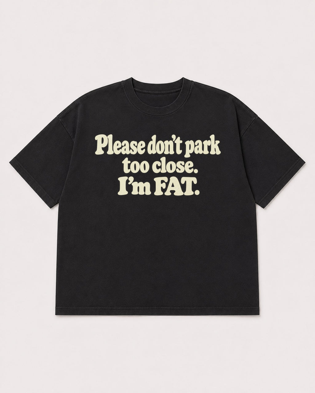 Mockup Boxy Heavyweight Tee Black product
